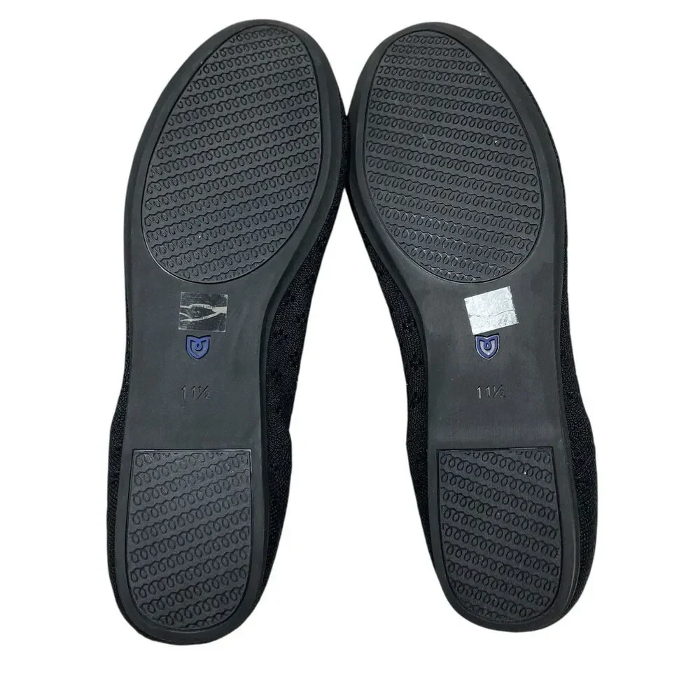 Rothy’s‎ Black Knit Round-Toe Flats | Womens 11.5 | Chic Dressy Slip-On